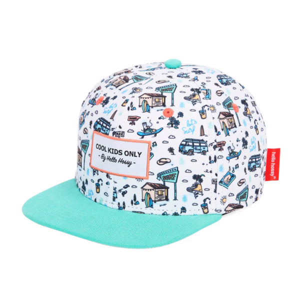 casquette-enfants-bebes-eco-responsable-imprime-turquoise-hello-hossy