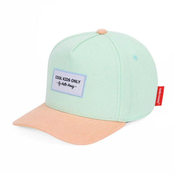 casquette-enfants-bebes-parents-coloree-vert-clair-hello-hossy
